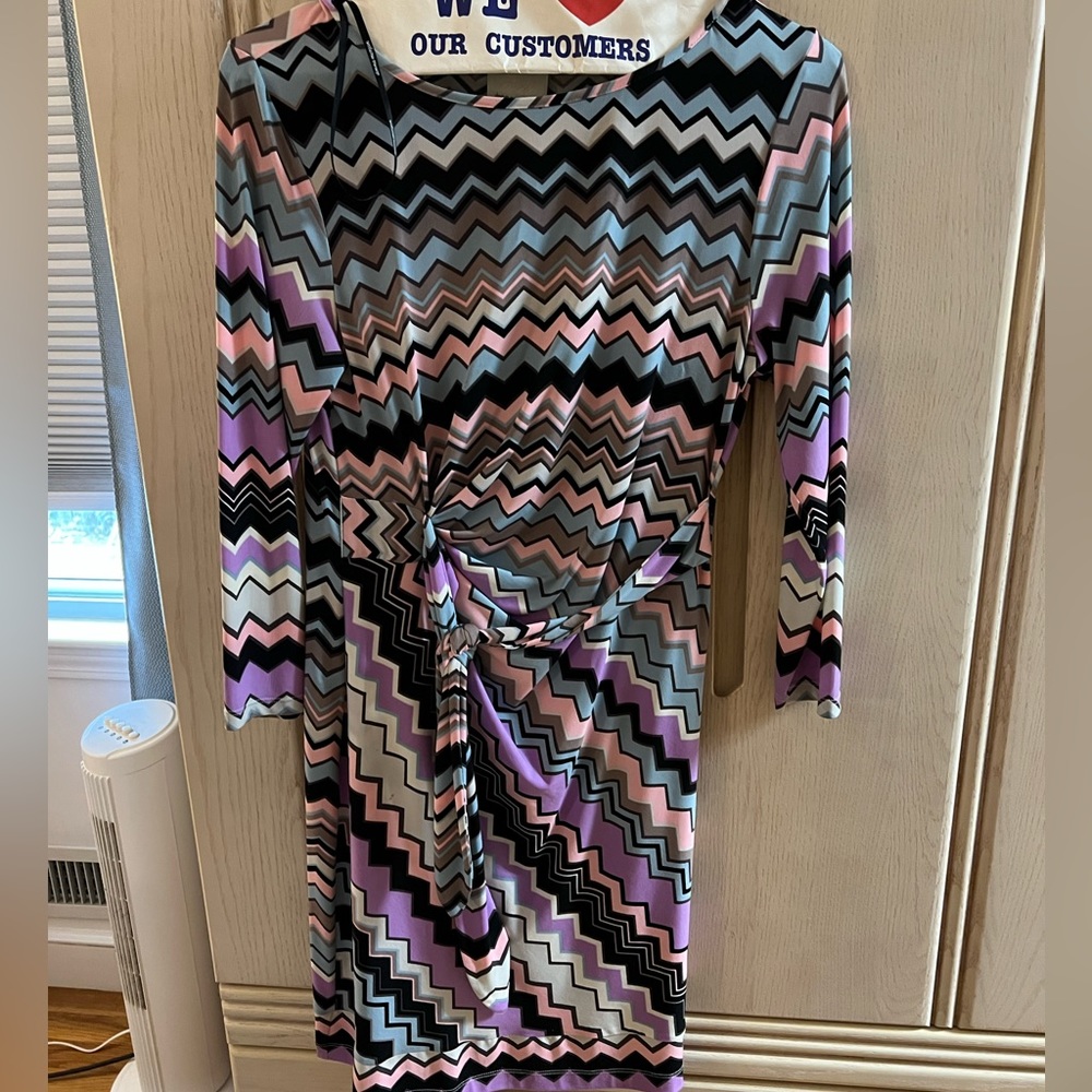 Donna Morgan chevron dress